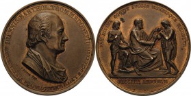 Medicina in nummis - Personen
Trommsdorff, Johann Bartholomäus 1770-1837 Bronzemedaille 1834 (F. König) 50-jähriges Berufsjubiläum. Brustbild nach re...