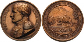Napoleon, Befreiungskriege und ihre Jubiläen
 Bronzemedaille 1840 (A. Bovy) Überführung der Gebeine von Napoleon von St. Helena nach Paris. Brustbild...