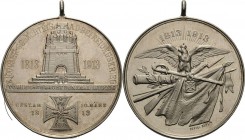 Napoleon, Befreiungskriege und ihre Jubiläen
 Silbermedaille 1913 (Oertel) 100-jährigens Gedächtnis an den Befreiungskrieg und die Völkerschlacht bei...