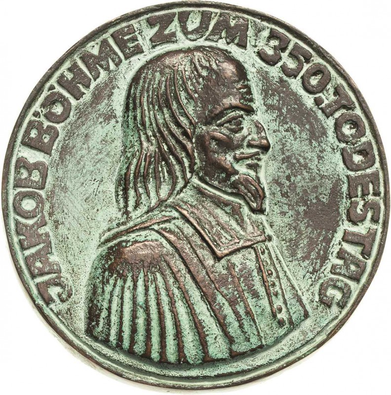 Personenmedaillen
Böhme, Jakob 1575-1624 Einseitige Bronzegußmedaille o.J. (197...
