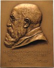 Personenmedaillen
Hochstetter, Ferdinand von 1829-1884 Einseitige Bronzeplakette 1926 (E. Naumann) Brustbild nach links, darunter 5 Zeilen Schrift. 6...