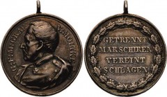 Personenmedaillen
Moltke, Helmuth Karl Bernhard von 1800-1891 Silbermedaille o.J. (Lauer) Graf von Moltke. Brustbild nach links / 4 Zeilen Schrift im...