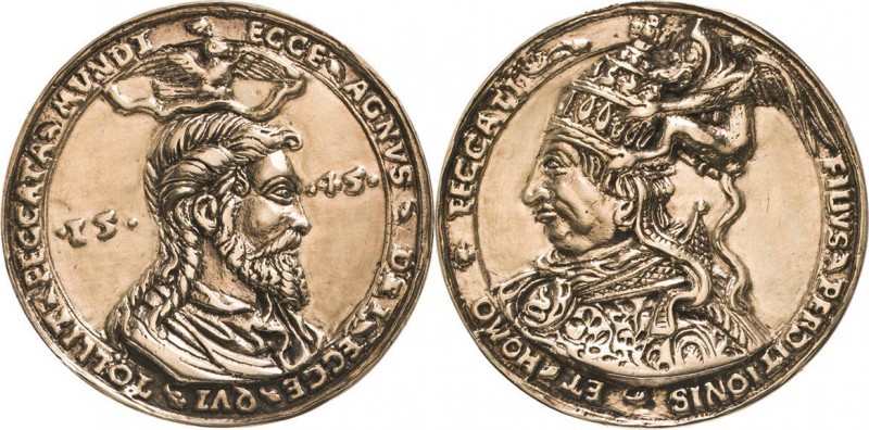 Reformation-Ereignisse und Jubiläen
 Vergoldete Silbergußmedaille 1545, (Peter ...