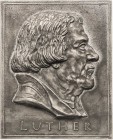 Reformation-Ereignisse und Jubiläen
 Einseitige Altzinngußmedaille 2006 (W. Günzel) Martin Luther. Brustbild nach rechts. 160 x 128 mm, 574,80 g Broz...
