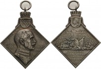 Schützenmedaillen - Deutschland
Coburg Klippenförmige Silbermedaille 1904 (Max v. Kawaczynski) 13. Thüringisches Bezirksschießen zu Coburg. Brustbild...