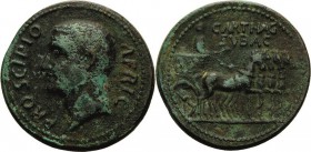 Antikisierende Medaillen Bronzegußmedaille o.J. Paduaner auf die Eroberung und Zerstörung Karthagos durch Scipio Afircanus. Kopf nach links, PRO SCIPI...