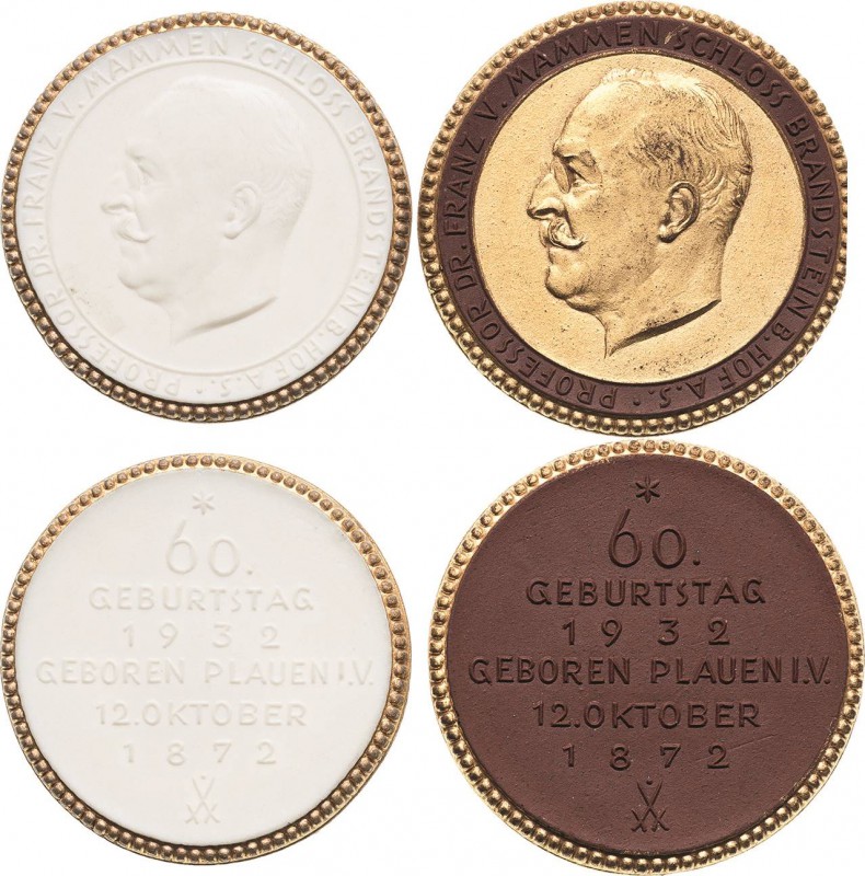 Porzellanmedaillen - Medaillen der Meißner Porzellanmanufaktur
Brandstein Braun...