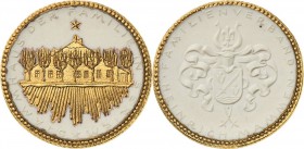 Porzellanmedaillen - Medaillen der Meißner Porzellanmanufaktur
Seriem Weiße Porzellanmedaille o.J. (1932) Familienverband Mammen. Wohnhaus / Familien...