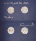 Thematische Sätze
1985 Potsdam 5 Mark 1986 Sanssouci und Neues Palais. In originaler Hartplastik Stempelglanz