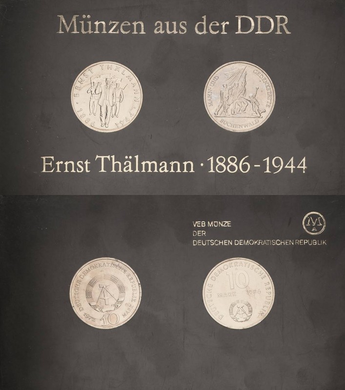 Thematische Sätze
1986 Ernst Thälmann 10 Mark 1972 Buchenwald und 10 Mark 1986 ...