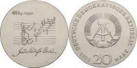 Gedenkmünzen
 20 Mark 1975. Bach Jaeger 1555 Fast Stempelglanz
