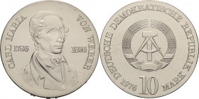 Gedenkmünzen
 10 Mark 1976. Weber Jaeger 1562 Fast Stempelglanz