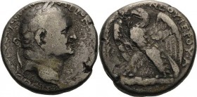 Kaiserzeit
Vespasian 69-79 Tetradrachme 69 (= Jahr 1), Seleucis und Pieria Kopf mit Lorbeerkranz nach rechts / Adler nach links RPC 1954 Prieur 122 1...