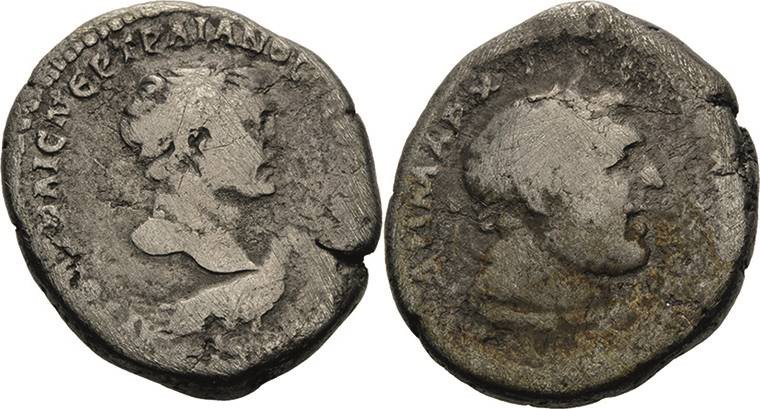 Kaiserzeit
Trajan 98-117 Tetradrachme 100, Seleucis and Pieria Kopf Trajans mit...