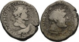 Kaiserzeit
Trajan 98-117 Tetradrachme 100, Seleucis and Pieria Kopf Trajans mit Lorbeerkranz über Adler nach rechts / Kopf des Melqart mit Lorbeerkra...