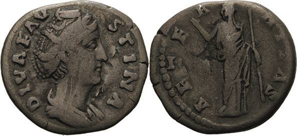 Kaiserzeit
Faustina maior, Gemahlin des Antoninus Pius + 141 Denar nach 146, Ro...