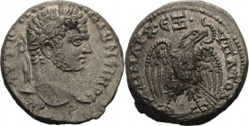 Kaiserzeit
Caracalla 198-217 Tetradrachme 215/217, Seleucia und Pieria Kopf mit Lorbeerkranz nach rechts /Adler mit nach rechts gewandtem Kopf und Kr...