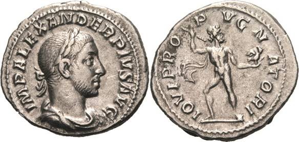 Kaiserzeit
Severus Alexander 222-235 Denar 231-235, Rom Belorbeertes Brustbild ...