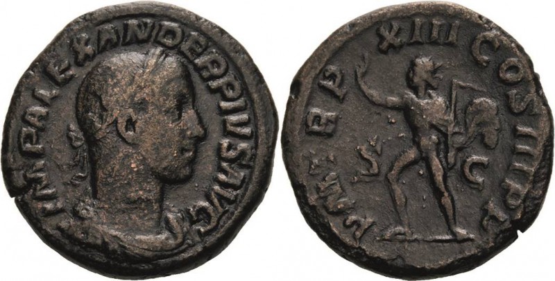 Kaiserzeit
Severus Alexander 222-235 Sesterz 234, Rom Brustbild mit Lorbeerkran...