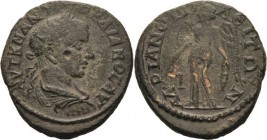 Kaiserzeit
Gordianus III. 238-244 Bronze 238/242, Hadrianopolis Brustbild nach rechts / Nemesis steht nach links SNG Cop. 588 BMC 40 var 9.38 g. Reve...