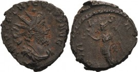 Kaiserzeit
Tetricus I. 271-274 Antoninian 271/274, Colonia Agrippina Brustbild mit Strahlenkrone nach rechts, IMP C TETRICVS PF AVG / Salus steht nac...