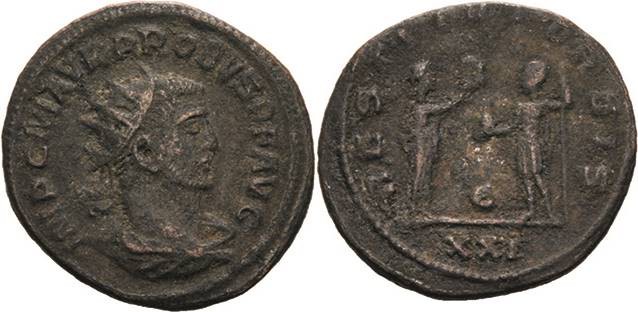 Kaiserzeit
Probus 276-282 Antoninian 276/282, Siscia Brustbild mit Strahlenkron...