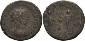 Kaiserzeit
Carinus 282-285 Antoninian 283/285, Antiochia Brustbild mit Strahlenkrone nach rechts, IMP C MAVR CARINVS PF AVG / Carinus erhält von Jupi...