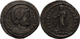 Kaiserzeit
Helena, Mutter des Constantinus I., nach 330 Follis nach 330, Trier Brustbild mit Helm nach rechts, FL HELENA AVGVSTA / Securitas steht mi...