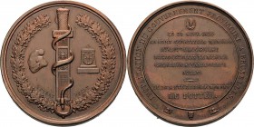 Belgien-Brüssel
 Bronzemedaille 1830 (Veyrat) Auf die provisorische Regierung. Ein nach unten gerichtetes Schwert, von einer Schlange umwunden, umher...