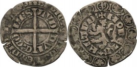Belgien-Flandern
Ludwig de Male 1346-1384 Gros o.J. Gent Löwengroschen Gaillard 219 2.60 g. Kl. Schrötlingsrisse, sehr schön