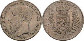 Belgisch-Kongo
Leopold II. 1865-1909 50 Centimes 1887. KM 5 Vorzüglich-prägefrisch