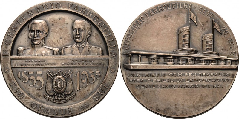 Brasilien
 Versilberte Bronzemedaille 1935 (C. Natale, S. Paulo) Jubiläumsausst...