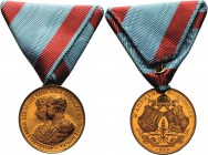 Bulgarien
Ferdinand I. 1887-1918 Vergoldete Bronzemedaille 1893 (A. Scharff) Auf seine Vermählung mit Maria Luise von Bourbon-Parma. Brustbilder des ...
