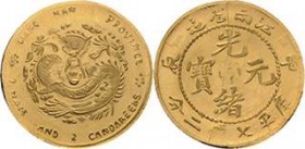China
Hsuan Tung 1908-1912 Dollar (7 Mace 2 Candareens) o.J. Moderne Prägung nach dem Vorbild der Silberdollars der Zeit Hsuan Tung KM - L/M - Friedb...