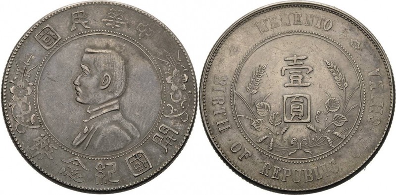 China
Republik 1912-1949 Dollar o.J. (1927). Gründung der Republik L/M 49 KM Y ...
