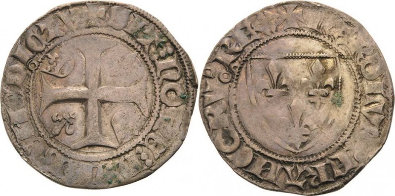 Frankreich
Karl VI. 1380-1422 Blanc dit Guénar o.J. Duplessy 377 Ciani 506 Sehr...