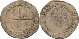Frankreich
Karl VII. 1422-1461 Blanc à la couronne o.J. Tours Duplessy 519 Friedberg 686 Sehr schön