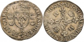 Frankreich
Heinrich II. 1547-1559 Douzain aux croissants 1550, E-Tours Duplessy 997 Ciani 1305 Vorzüglich