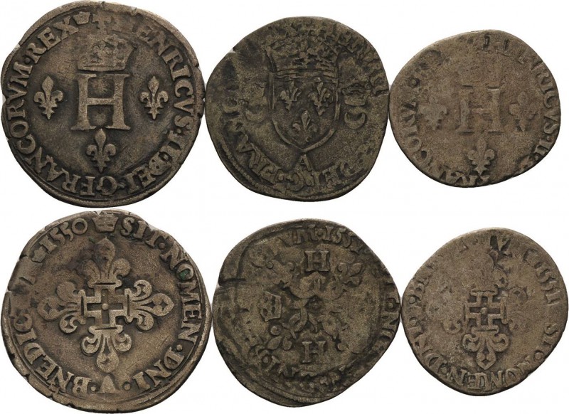 Frankreich
Heinrich II. 1547-1559 Gros de six blancs dit gros de Nesle 1550, A-...