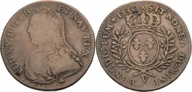 Frankreich
Ludwig XV. 1715-1774 1/2 Écu aux lauriers 1730, V-Troyes Gadoury 313 Duplessy 1676 Droulers 755 Schön/sehr schön