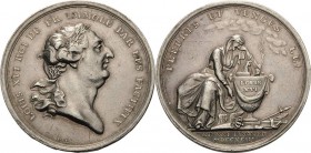 Frankreich
Ludwig XVI. 1774-1793 Silbermedaille 1793 (Friedrich Loos) Auf seinen Tod. Brustbild nach rechts / Trauernde Frauengestalt neben einer Urn...
