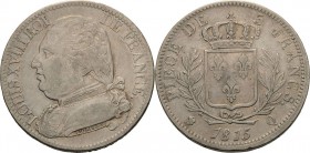 Frankreich
Ludwig XVIII. 1814, 1815-1824 5 Francs 1815, A-Paris Gadoury 591 Davenport 86 Sehr schön