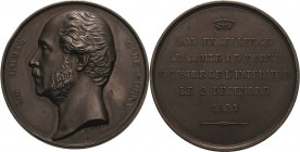 Frankreich
Zweite Republik 1848-1852 Bronzemedaille 1851 (Caque) Ernennung des Duc de Morny zum Innenminister. Kopf nach links / Krone über Schrift. ...