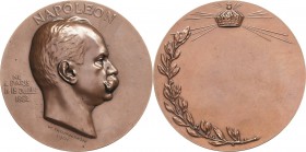 Frankreich
Dritte Republik 1870-1940 Bronzemedaille 1901 (W. Trojanowski) Preismedaille. Kopf von Napoleon Victor Jérôme Frédéric Bonaparte nach rech...