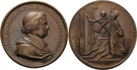 Frankreich-Albi
 Bronzemedaille 1678 (J. Clerion) Ernennung Hyacinthe Serroni zum Erzbischof. Brustbild nach rechts / Ecclesia weist Erzbischof den W...