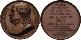 Vereinigte Staaten von Amerika
 Bronzemedaille 1818 (Codel) Benjamin Franklin - Aus der Medaillensuite von Durand. Brustbild nach links / 10 Zeilen S...