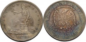 Vereinigte Staaten von Amerika
 Dollar 1878, S-San Francisco Trade Dollar KM 108 Fast vorzüglich