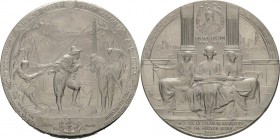 Vereinigte Staaten von Amerika
 Aluminiummedaille 1909 (E. Fuchs) Auf die Entdeckung des Hudson Rivers durch Henry Hudson 1609 und die erste Dampferf...