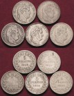 Frankreich
Lot-5 Stück Louis Philippe-5 Francs 1831 B, 1833 H, 1839 A, 1840 A, 1845 W Fast sehr schön-sehr schön