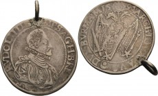 Habsburg
Rudolf II. 1576-1612 1/2 Taler 1596, Stern über Halbmond-Joachimstal Münzmeister Paul Hofmann (1584-1599) Dietiker 342 (R) Sehr selten. Am a...